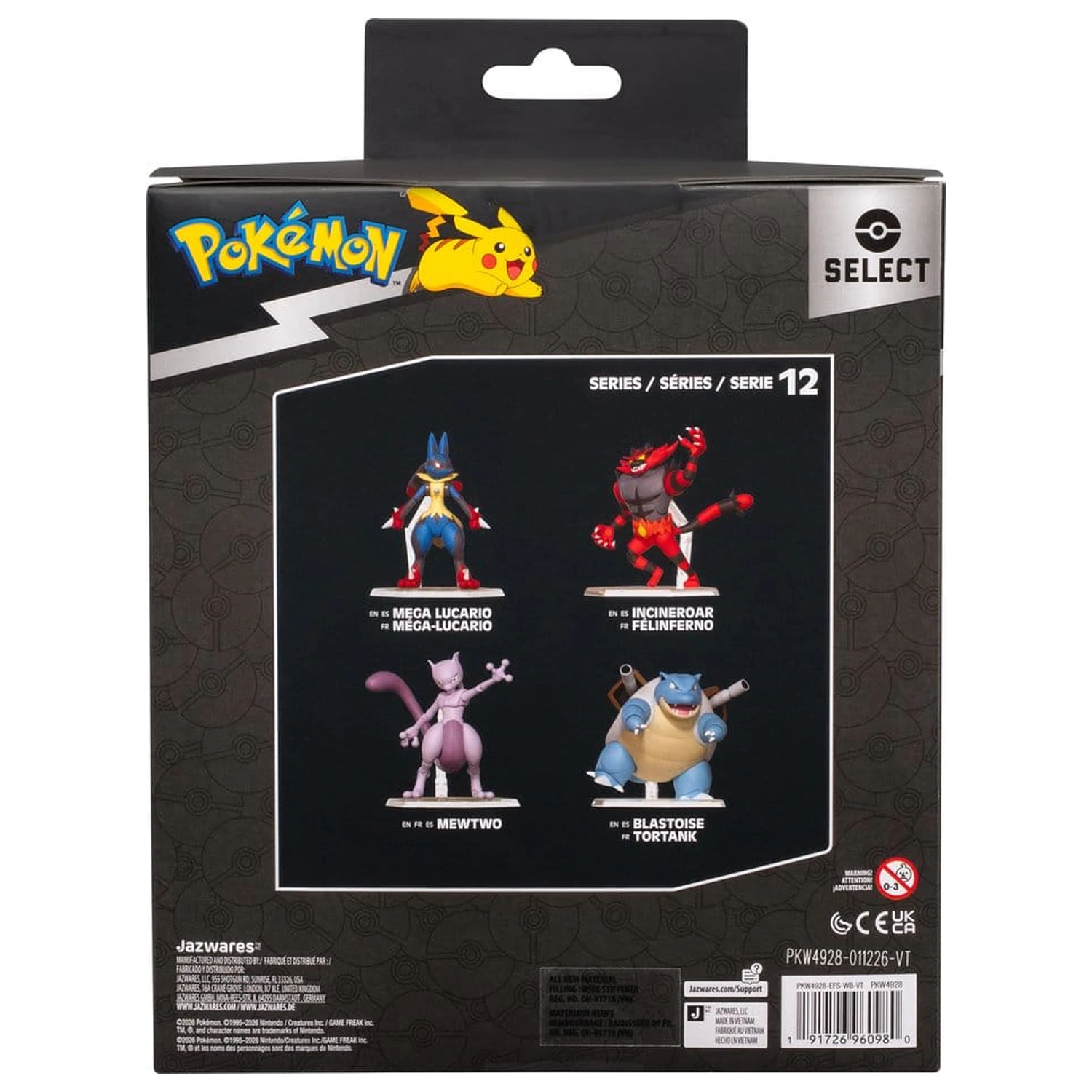 Pokémon Select Super-Articulated Actionfigur Mega Lucario Produktfoto