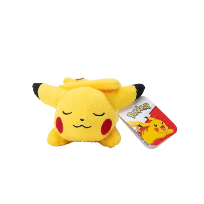 Pokémon Schlafendes Pikachu Plüschfigur 12 cm Produktfoto