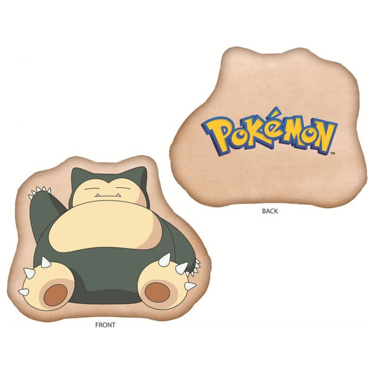 Pokemon Kissen Snorlax braun 36 cm Produktfoto