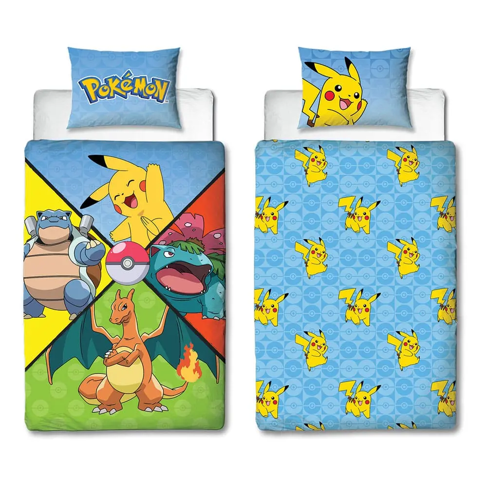 Pokemon Bettwäsche Starter Pokemon 135 x 200 cm / 80 x 80 cm Produktfoto