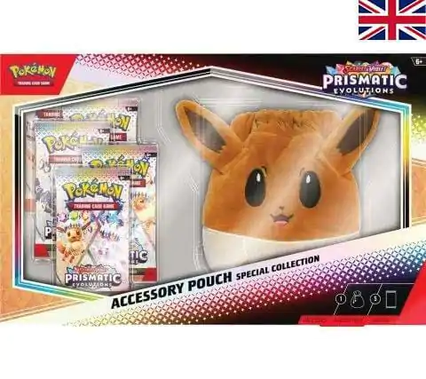 Pokémon TCG Scarlet & Violet 08.5 Prismatic Evolutions Eevee Zubehör-Beutel Kollektion *English Version* Produktfoto