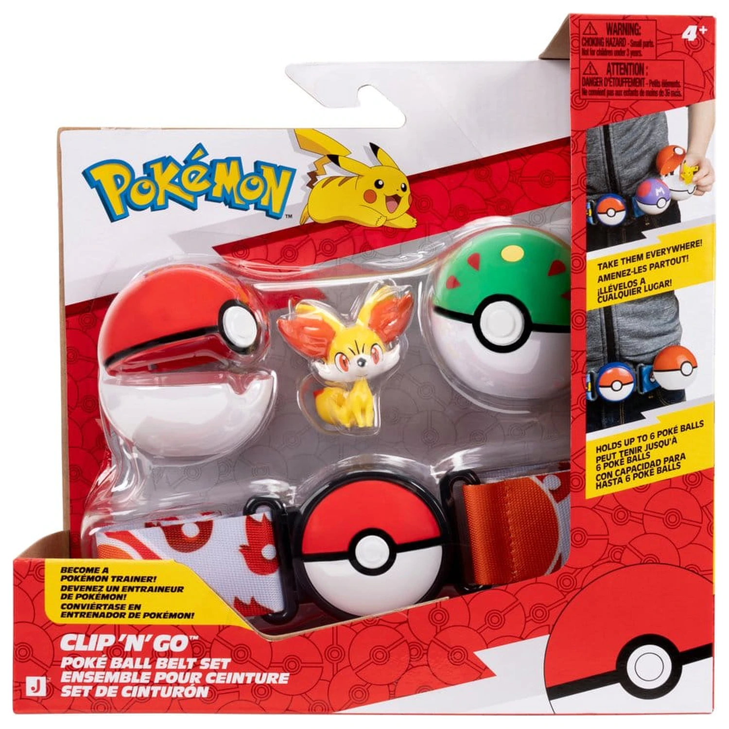 Pokémon Spielzeug Clip 'n' Go Gürtel Set Fennekin Produktfoto