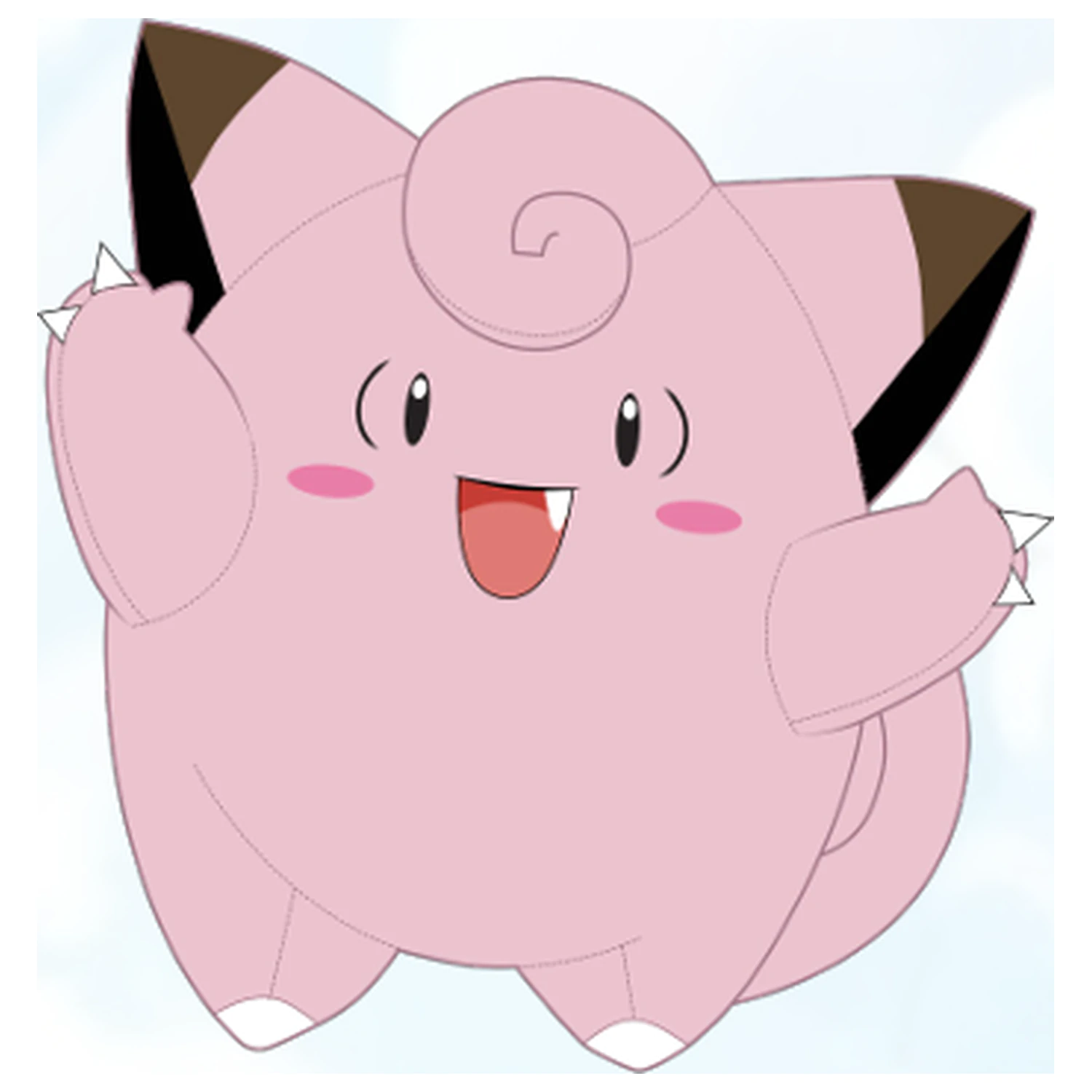 Pokémon Valentine's Clefairy Plüschfigur 20 cm Produktfoto