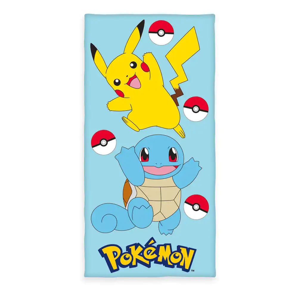 Pokemon Velours-Handtuch Pikachu & Schiggy 75 x 150 cm termékfotó