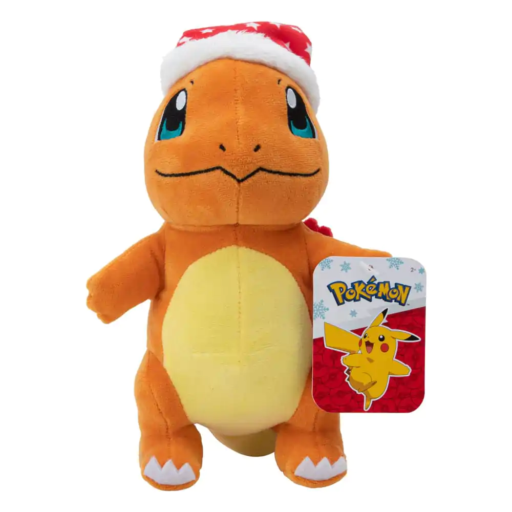 Pokémon Plüschfigur Winter Glumanda mit Weihnachtsmütze 20 cm termékfotó