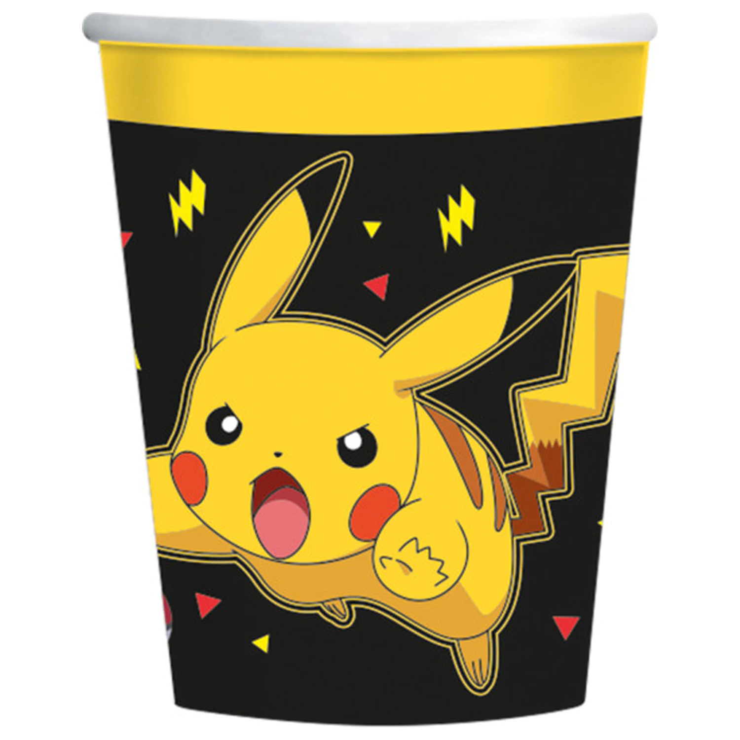 Pokémon Yellow Thunder Papierbecher 8 St. 237 ml Produktfoto
