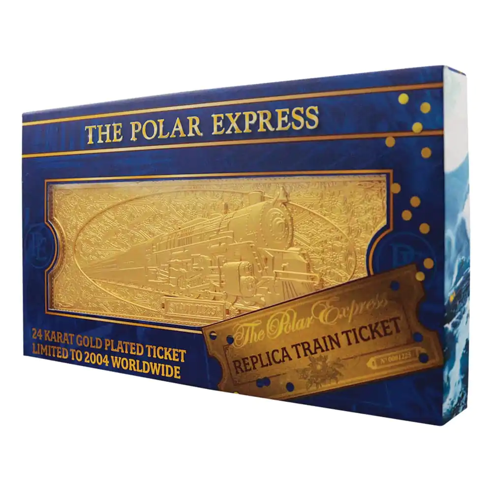 Der Polarexpress Replik Train Ticket 24k Gold Plated Limited Edition termékfotó