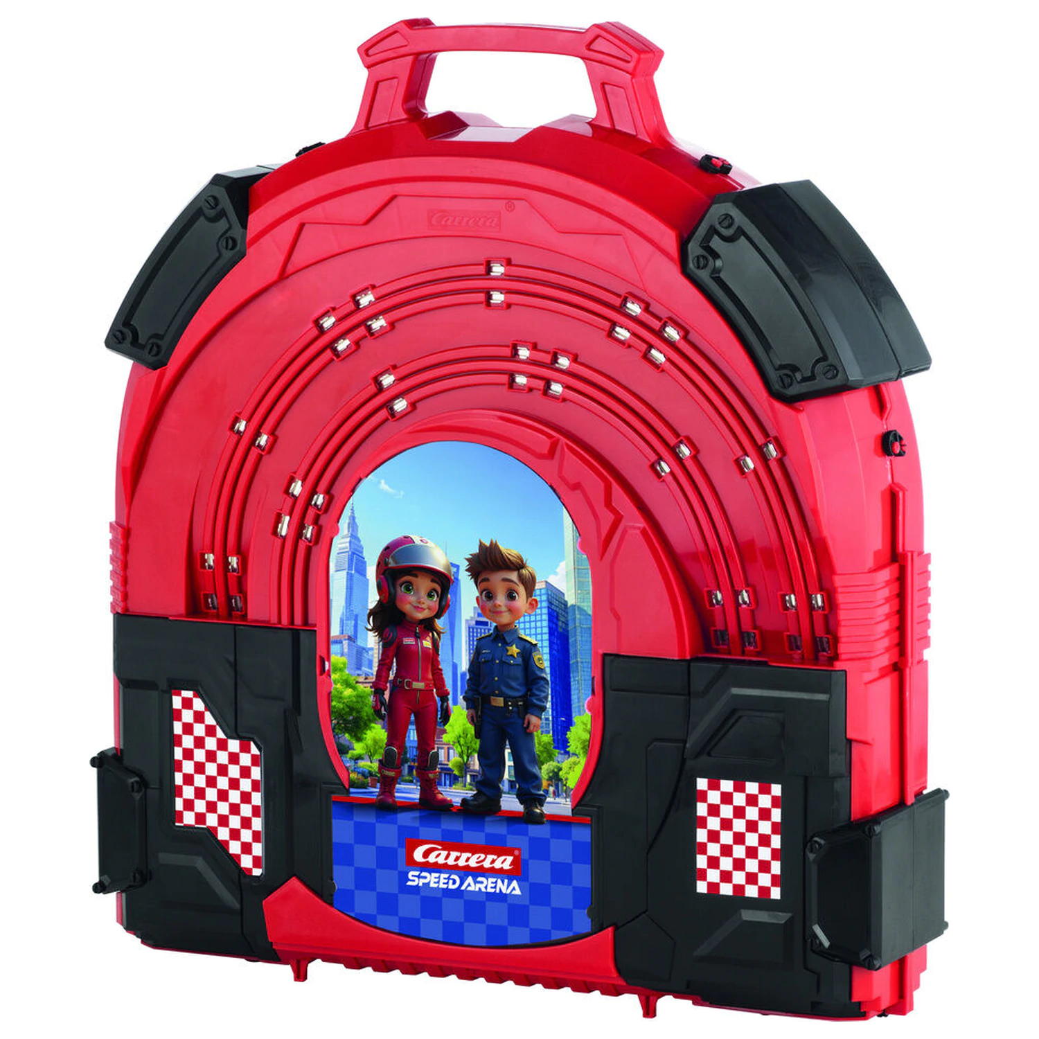 Police Chase Rennen in einer Case Rennstrecke Produktfoto