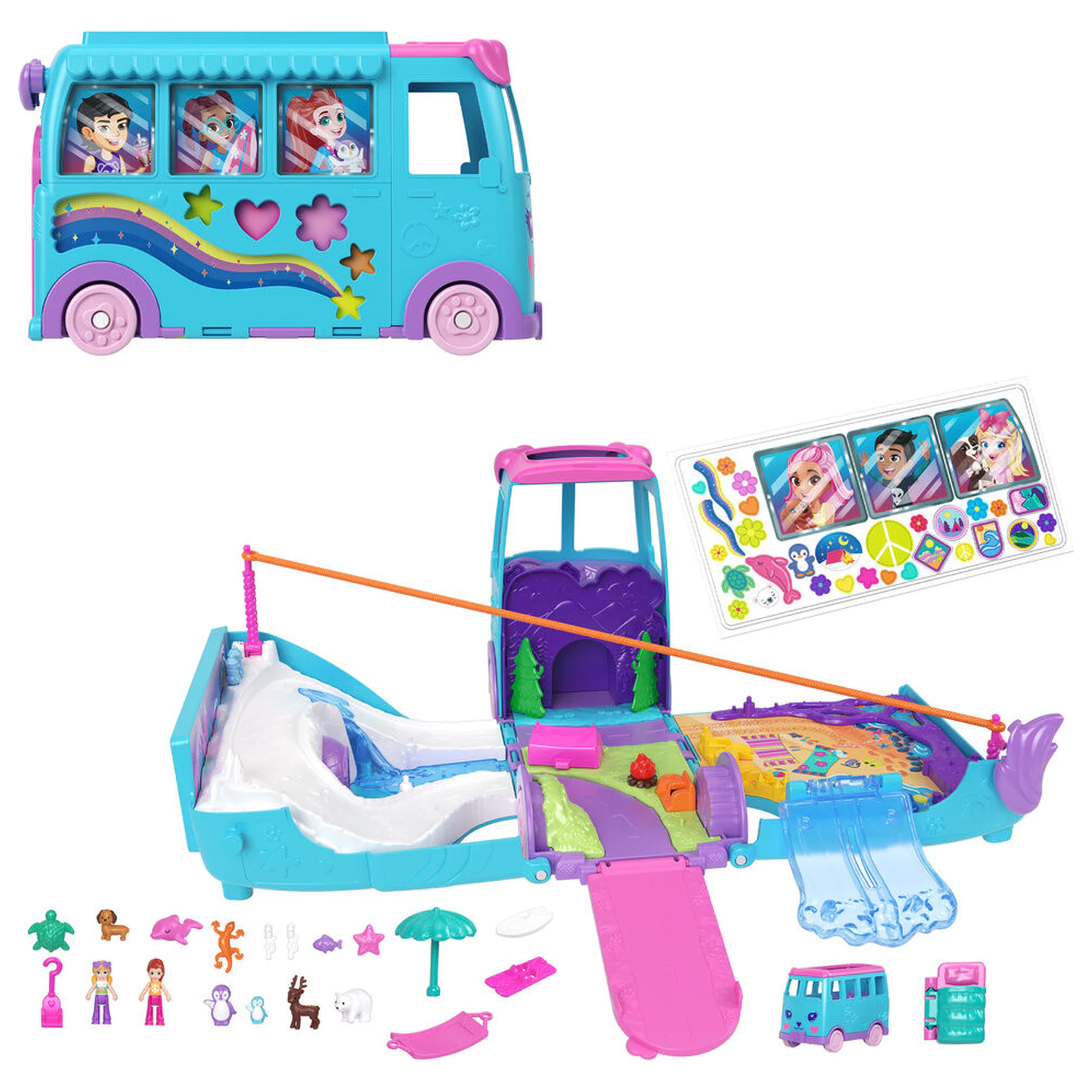 Polly Pocket Animal Adventure Van Spielset Produktfoto