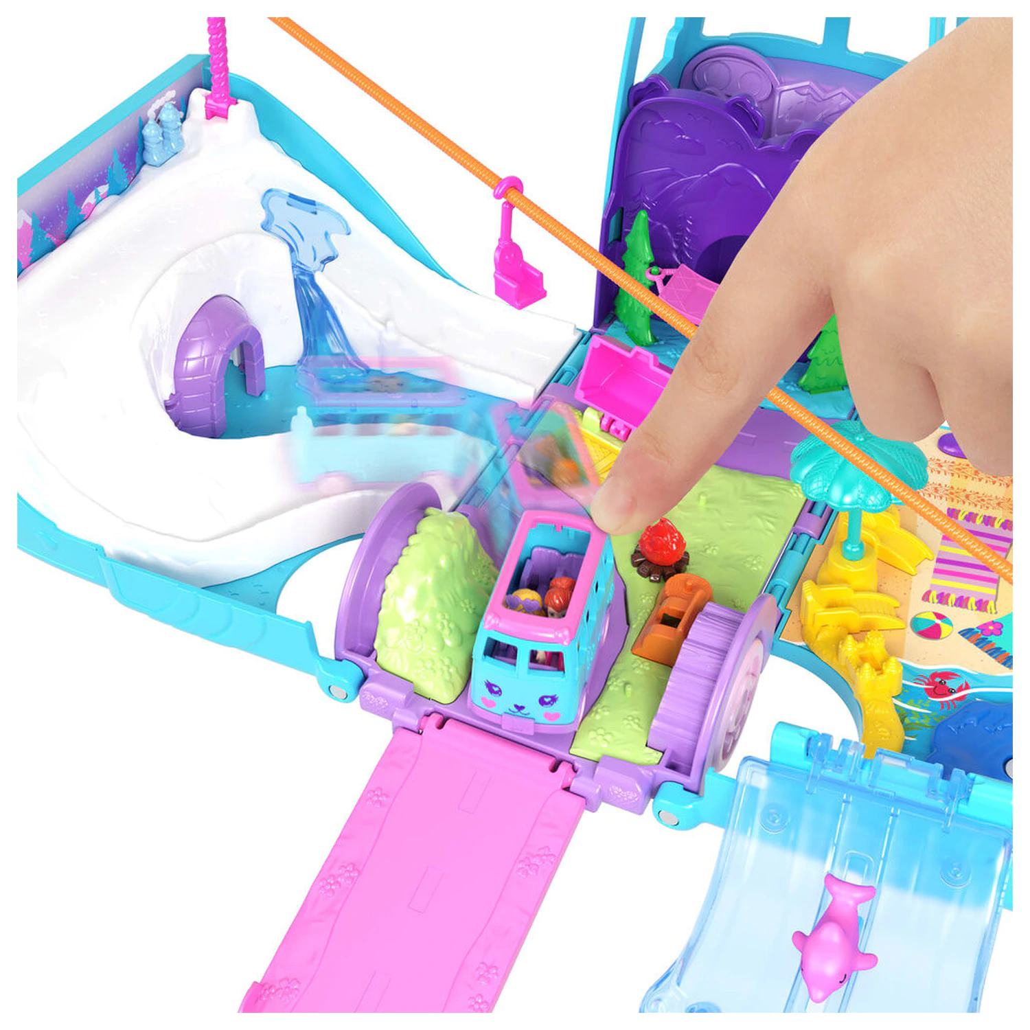 Polly Pocket Animal Adventure Van Spielset Produktfoto