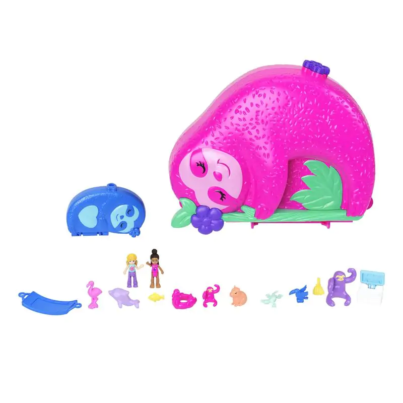 Polly Pocket Family of Sloths 2 in 1 chest Spielset Produktfoto