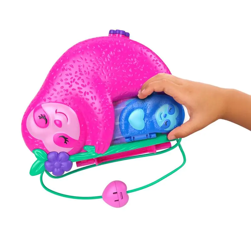 Polly Pocket Family of Sloths 2 in 1 chest Spielset Produktfoto