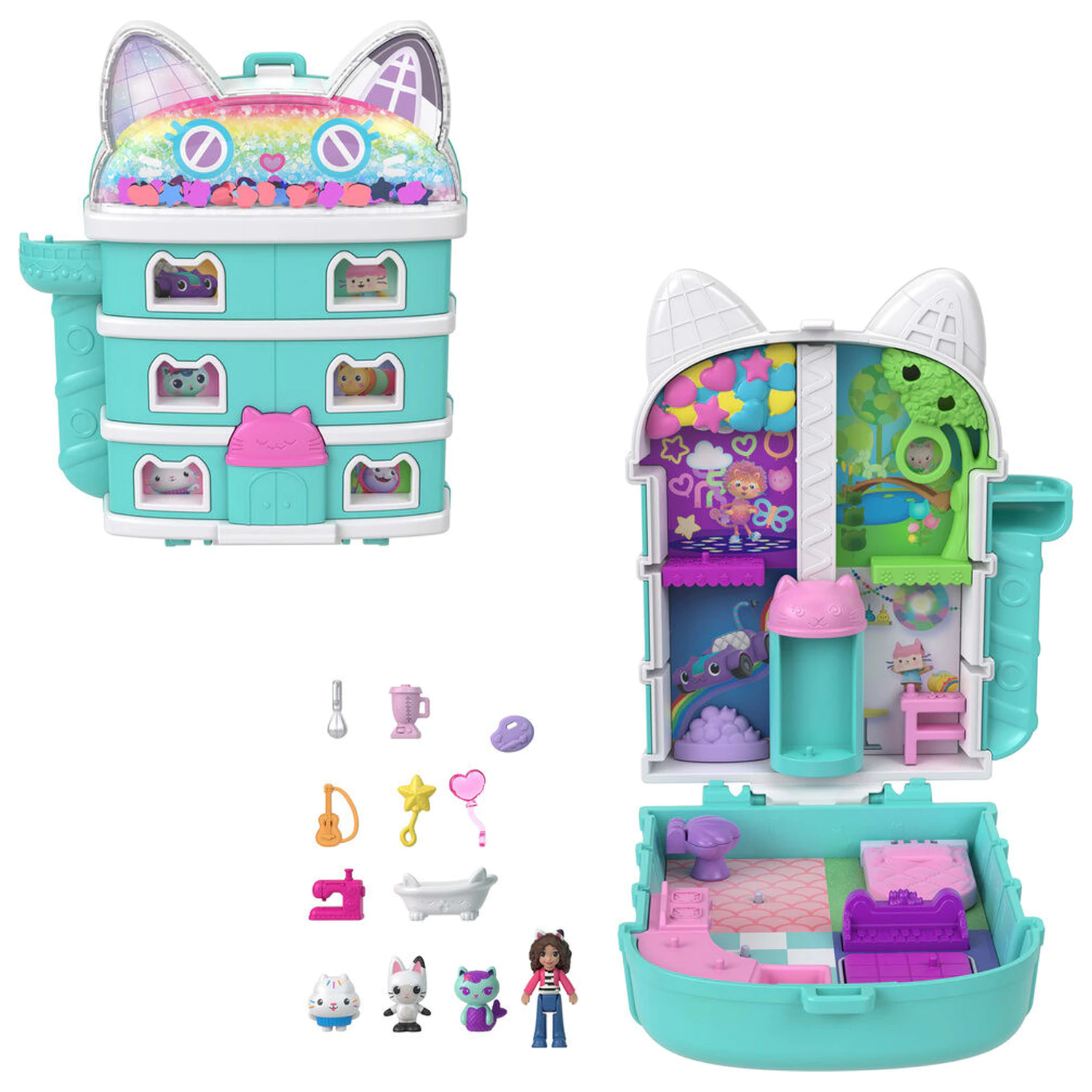Polly Pocket Gabbys Dollhouse Truhe Spielset Produktfoto