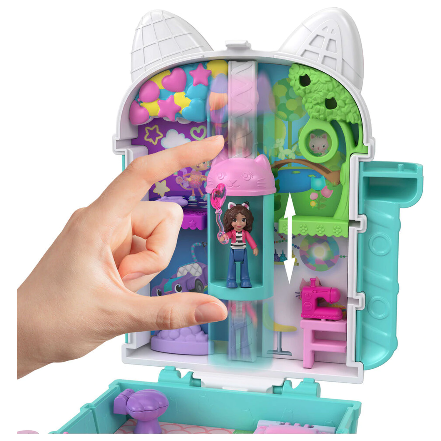 Polly Pocket Gabbys Dollhouse Truhe Spielset Produktfoto