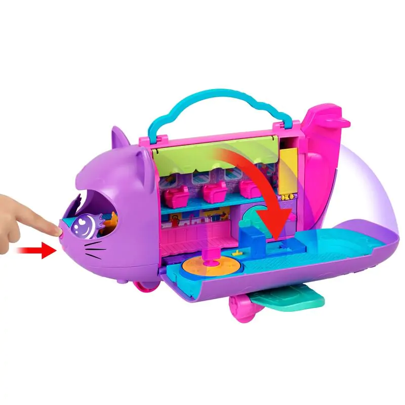 Polly Pocket Kitten Airplane chest Spielset Produktfoto