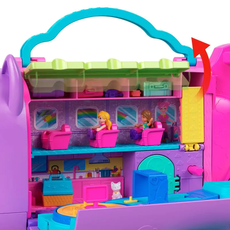 Polly Pocket Kitten Airplane chest Spielset Produktfoto