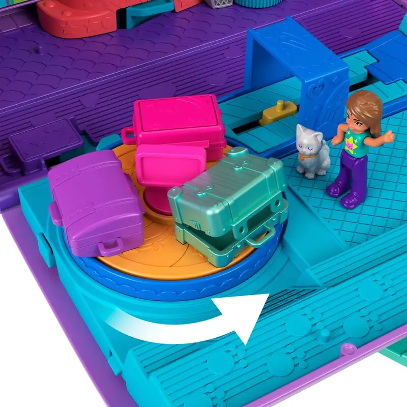 Polly Pocket Kitten Airplane chest Spielset Produktfoto