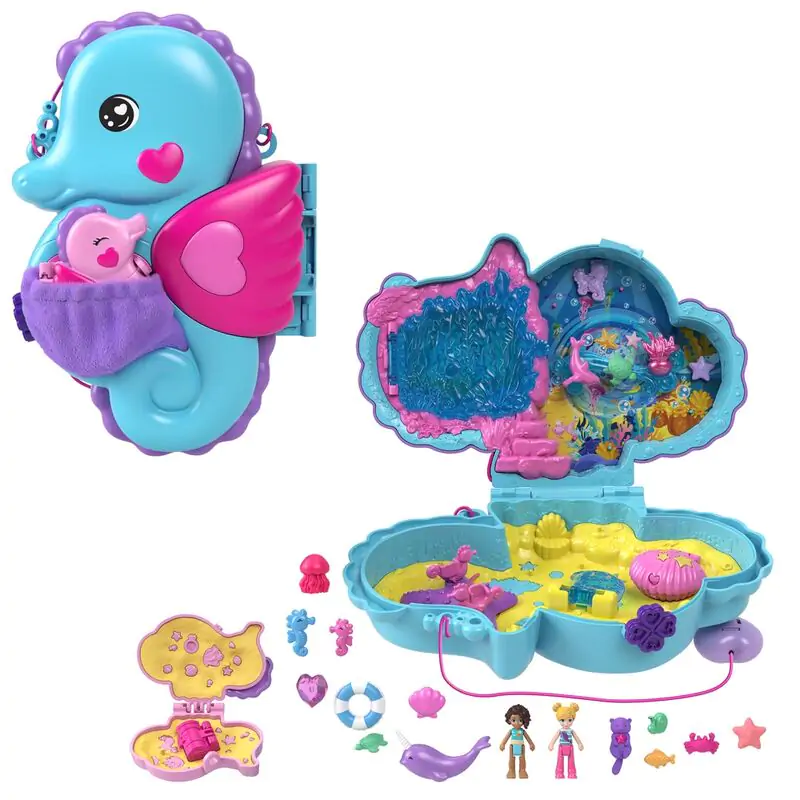 Polly Pocket Seahorse Tasche Spielset Produktfoto