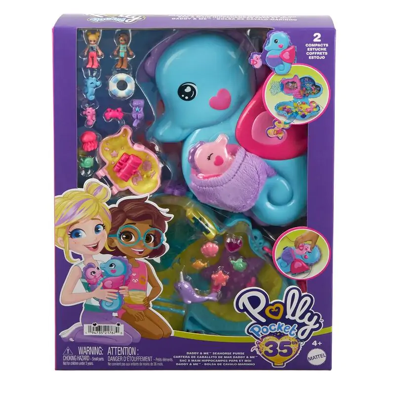Polly Pocket Seahorse Tasche Spielset Produktfoto