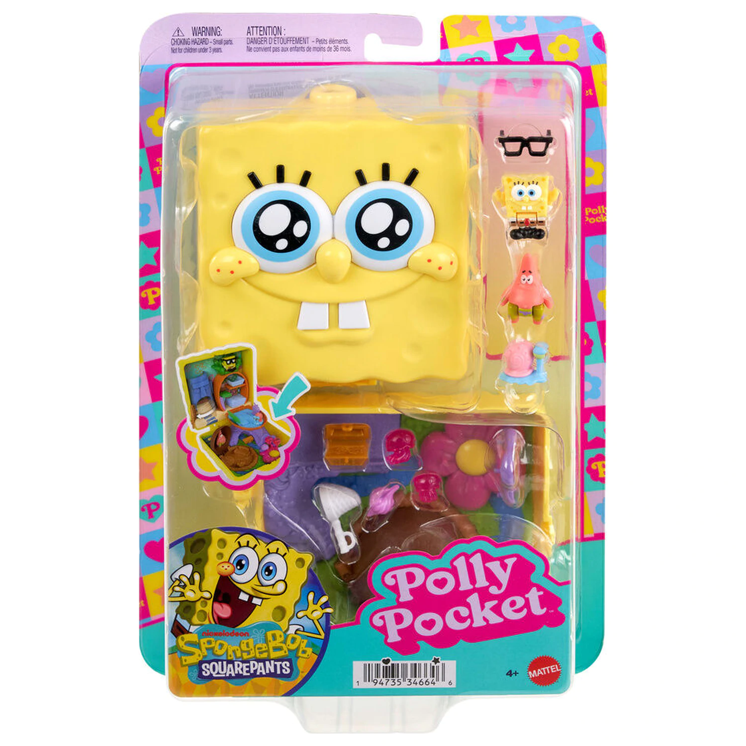 Polly Pocket SpongeBob Truhe Spielset Produktfoto