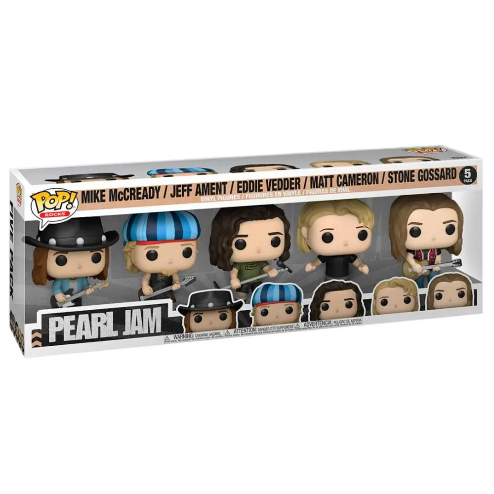 Pearl Jam POP! Rocks Vinyl Figuren 5er-Pack 9 cm Produktfoto