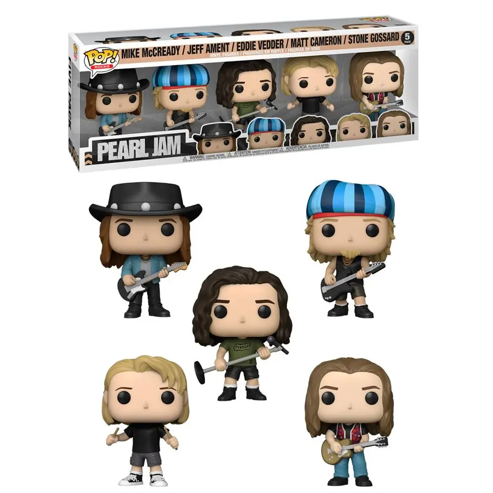 Pearl Jam POP! Rocks Vinyl Figuren 5er-Pack 9 cm Produktfoto