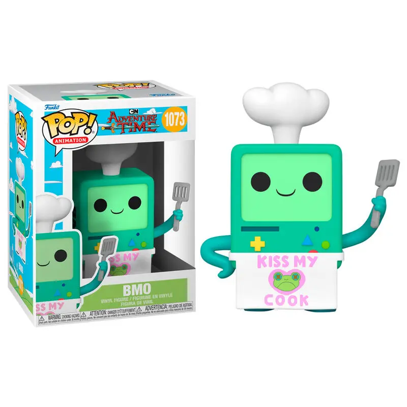 Adventure Time POP! Animation Vinyl Figur BMO Kiss my Cook 9 cm Produktfoto