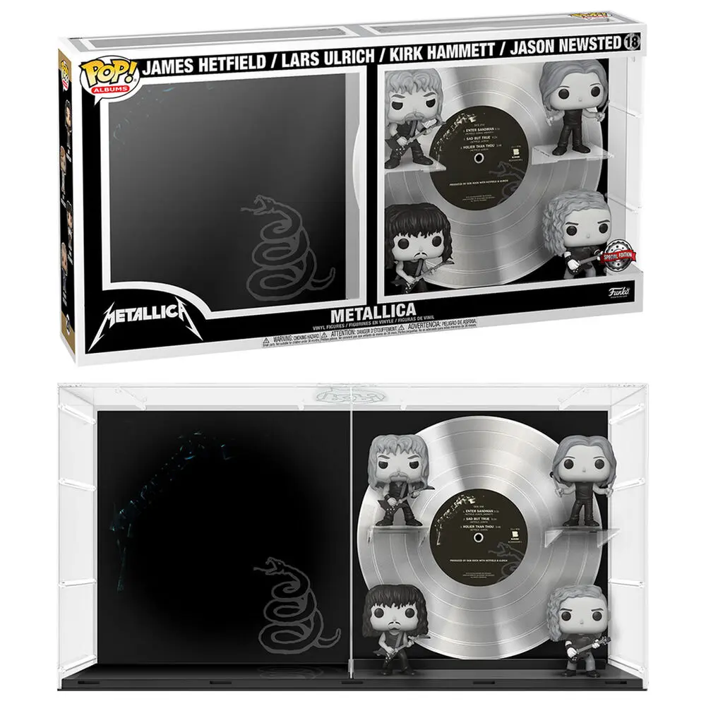 Metallica POP! Albums DLX Vinyl Figuren 4er-Pack Metallica (B&amp;W) 9 cm Produktfoto