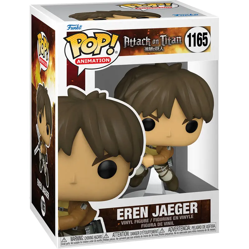 Attack on Titan POP! Animation Vinyl Figur Eren Yeager 9 cm termékfotó