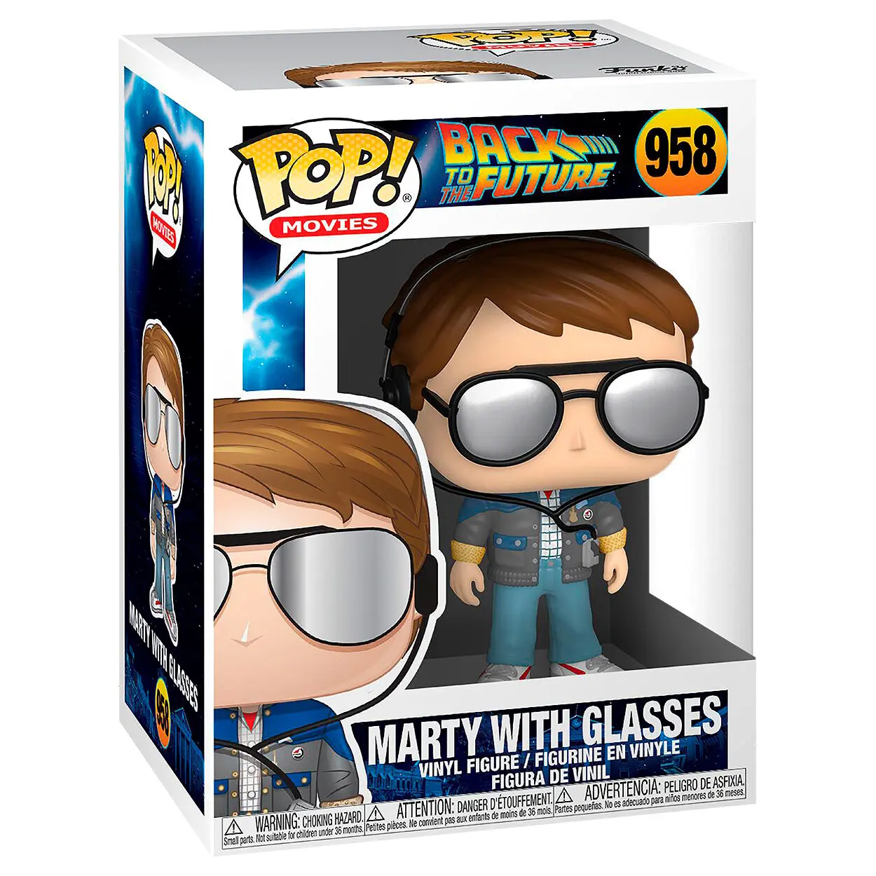 Back to the Future POP! Vinyl Figur Marty w/Glases 9 cm termékfotó