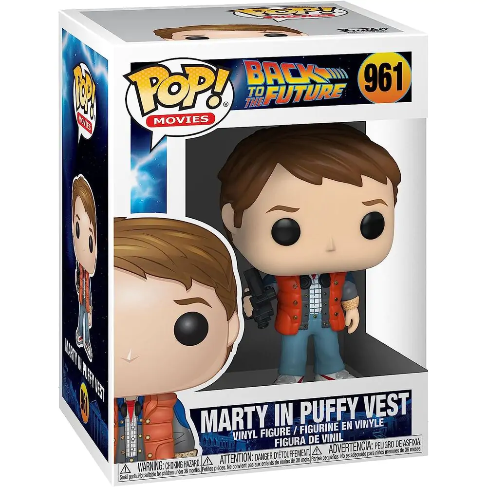 Zurück in die Zukunft POP! Vinyl Figur Marty in Puffy Vest 9 cm Produktfoto