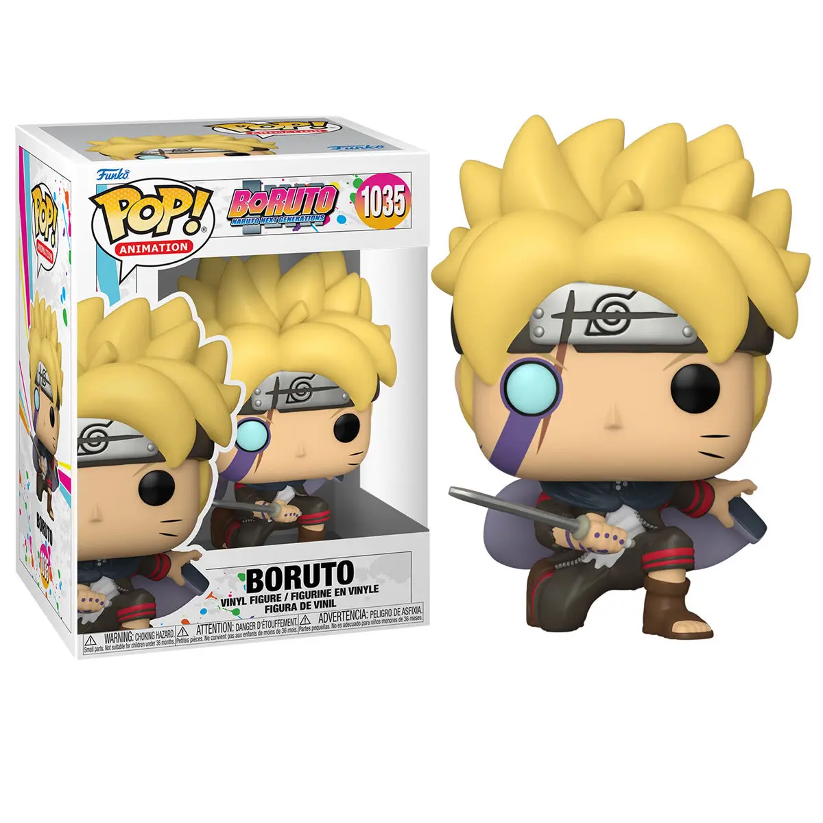 Boruto: Naruto Next Generations POP! Animation Vinyl Figur Boruto Uzumaki w/Marks 9 cm Produktfoto