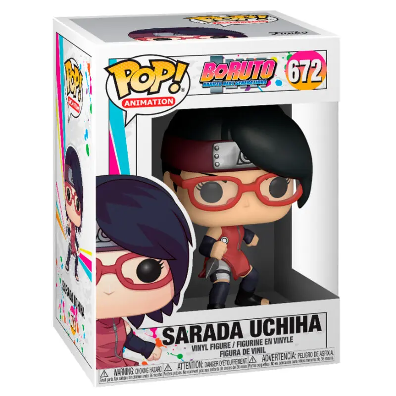 Boruto: Naruto Next Generations POP! Animation Vinyl Figur Sarada Uchiha 9 cm Produktfoto