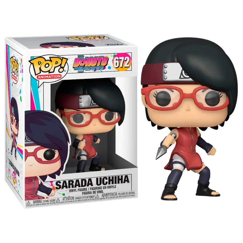 Boruto: Naruto Next Generations POP! Animation Vinyl Figur Sarada Uchiha 9 cm Produktfoto