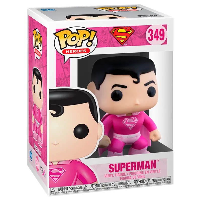 DC Comics POP! Heroes Vinyl Figur BC Awareness - Superman 9 cm Produktfoto