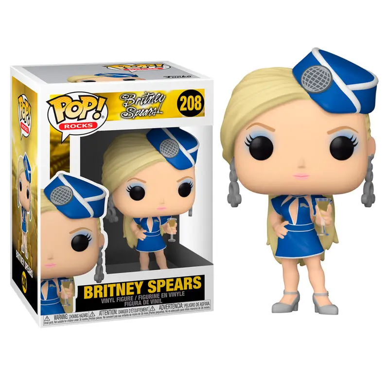 Britney Spears POP! Rocks Vinyl Figur Stewardess 9 cm termékfotó