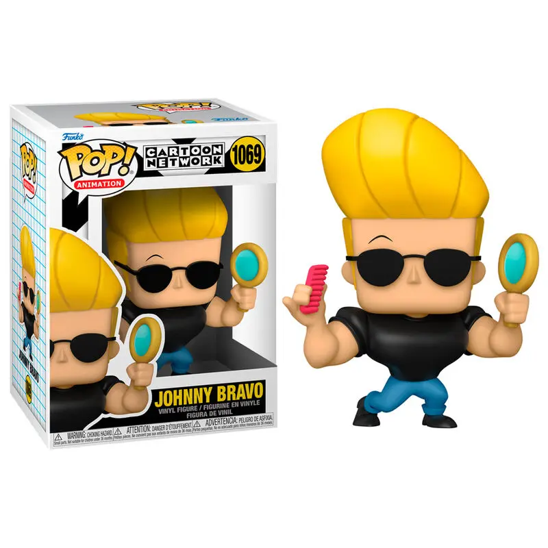 Johnny Bravo POP! Animation Vinyl Figur Johnny with Mirror and Comb 9 cm Produktfoto