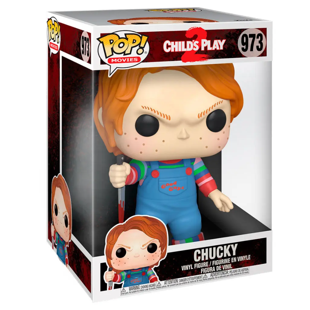 Chucky Die Mörderpuppe Super Sized POP! Movies Vinyl Figur Chucky 25 cm Produktfoto