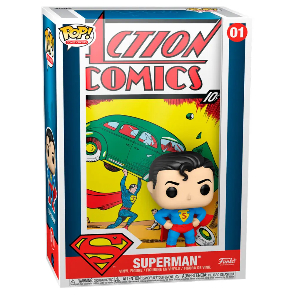 DC Comics POP! Comic Cover Vinyl Figur Superman Action Comic 9 cm termékfotó