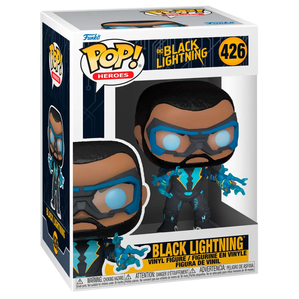 Black Lightning POP! Heroes Vinyl Figur Black Lightning 9 cm Produktfoto