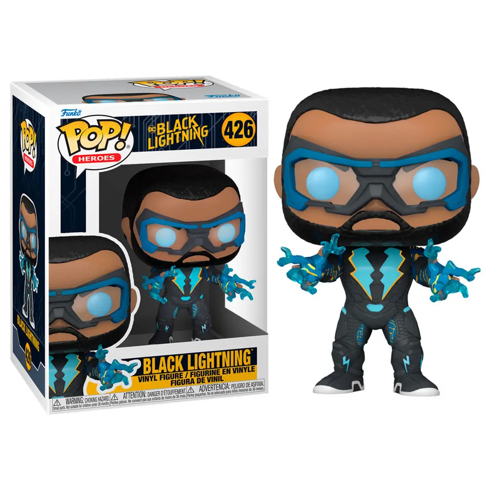 Black Lightning POP! Heroes Vinyl Figur Black Lightning 9 cm Produktfoto