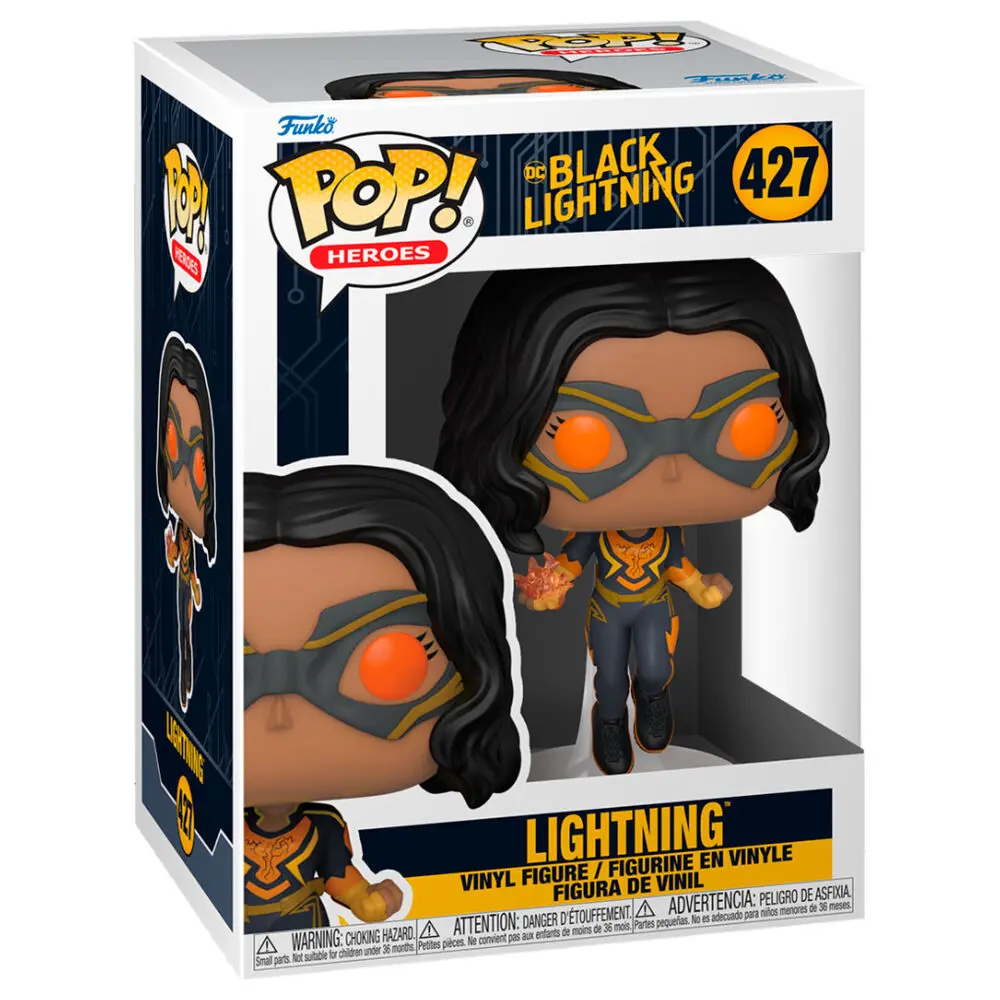 Black Lightning POP! Heroes Vinyl Figur Lightning 9 cm Produktfoto