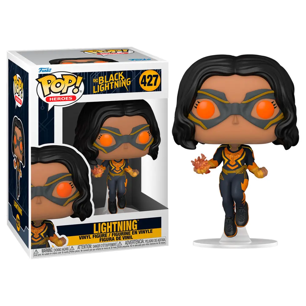Black Lightning POP! Heroes Vinyl Figur Lightning 9 cm Produktfoto