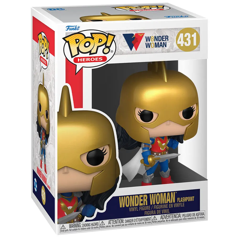 Wonder Woman 80th Anniversary POP! Heroes Vinyl Figur Wonder Woman (Flashpoint) 9 cm Produktfoto
