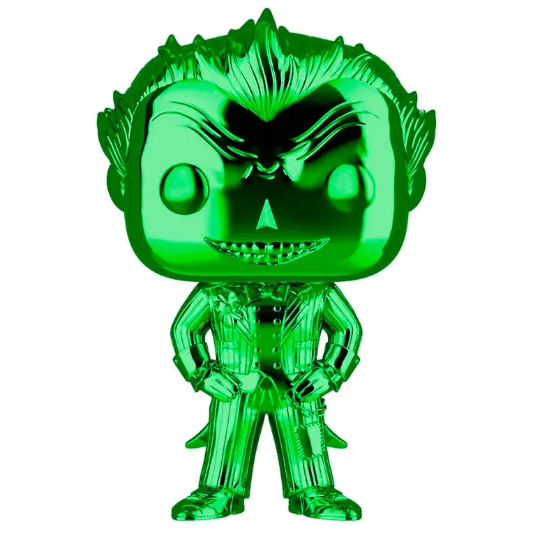 DC POP! Heroes Vinyl Figur The Joker (Green Chrome) 9 cm Produktfoto