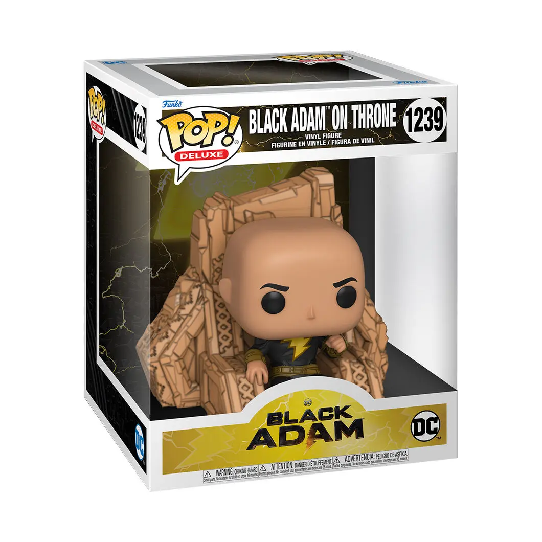 Black Adam POP! Deluxe Vinyl Figur Black Adam on Throne 9 cm termékfotó