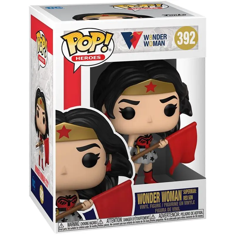 DC Comics POP! Heroes Vinyl Figur WW 80th - WW (Superman: Red Son) 9 cm Produktfoto