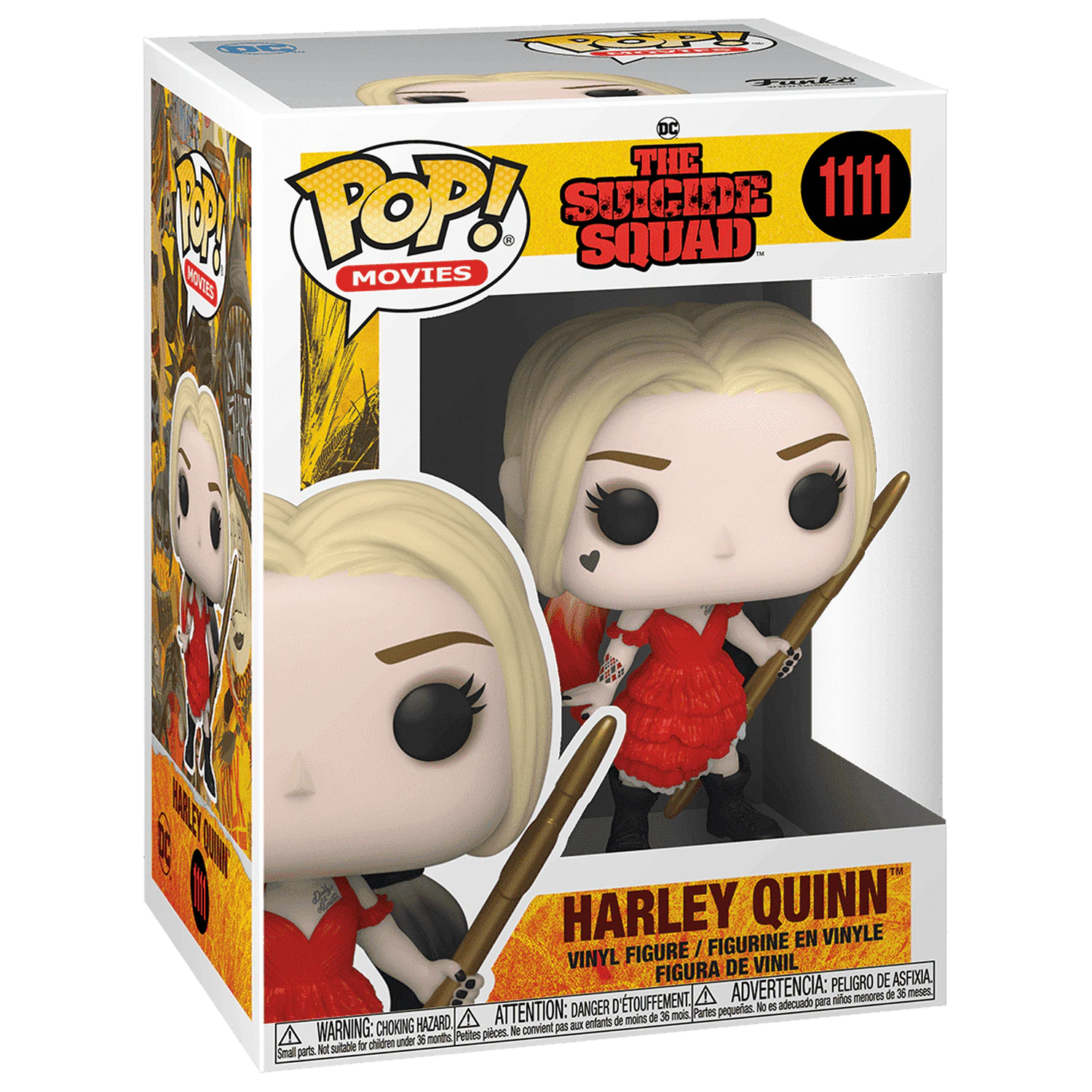 The Suicide Squad POP! Movies Vinyl Figur Harley Quinn (Damaged Dress) 9 cm Produktfoto