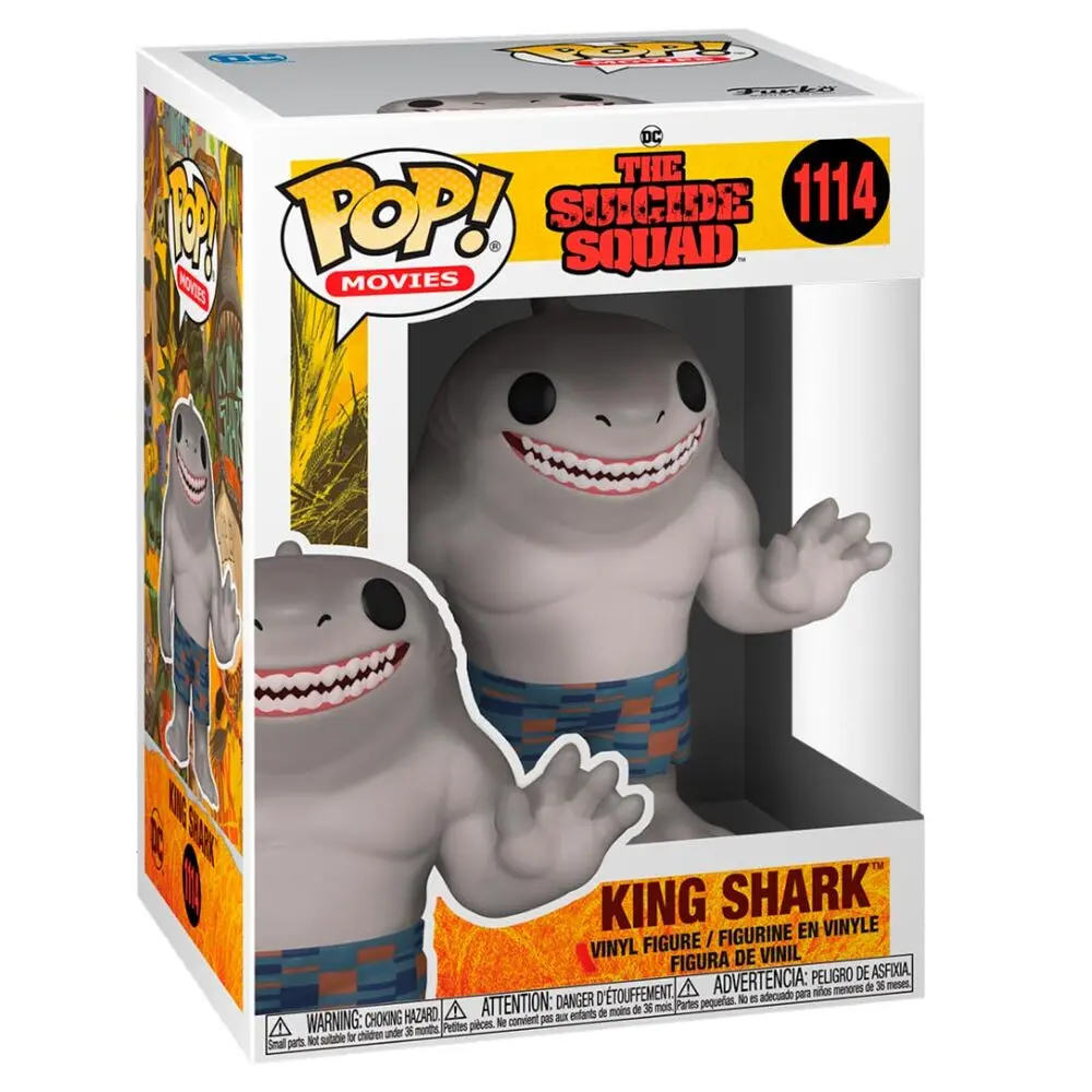 The Suicide Squad POP! Movies Vinyl Figur King Shark 9 cm Produktfoto