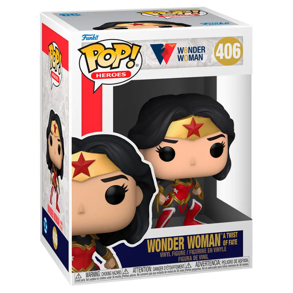 Wonder Woman 80th Anniversary POP! Heroes Vinyl Figur Wonder Woman (A Twist Of Fate) 9 cm Produktfoto